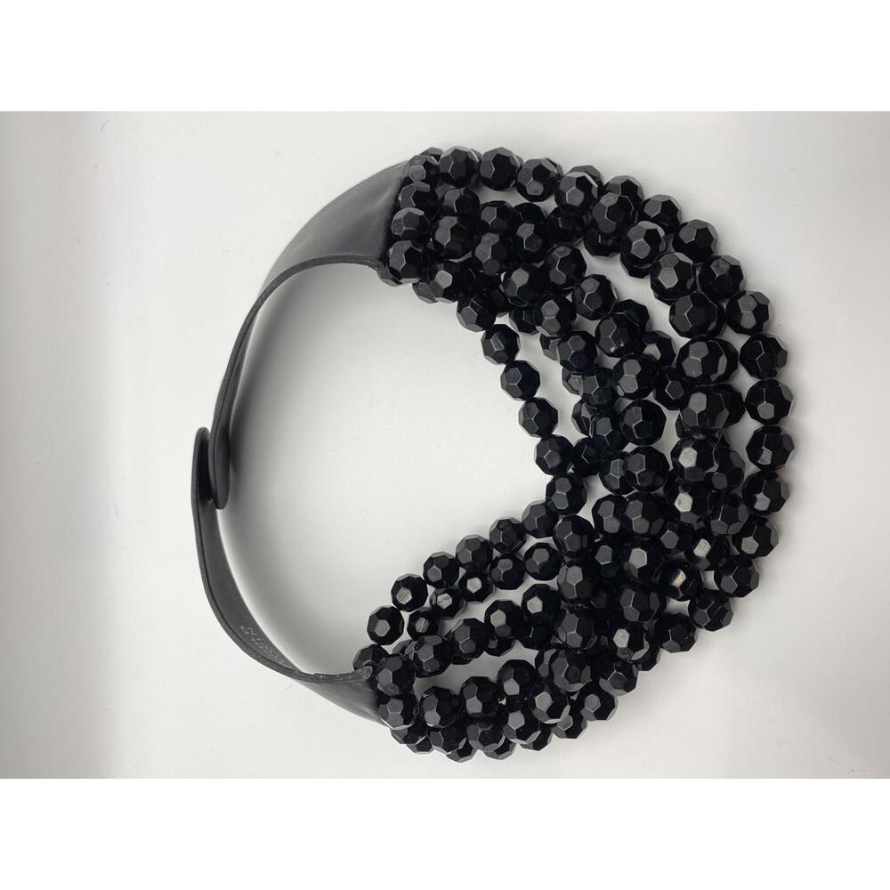 Fairchild Baldwin Black Beaded Statement Necklace